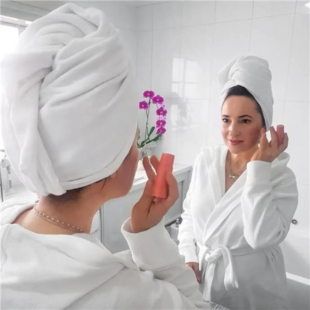 SPA Microfiber Hair Towel – Dries Hair 50% Faster – Anti-Frizz – Highly